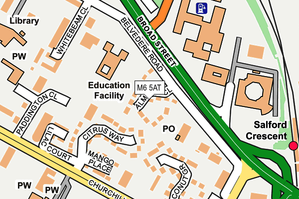 M6 5AT map - OS OpenMap – Local (Ordnance Survey) M6 5AT map - OS OpenMap – Local (Ordnance Survey)