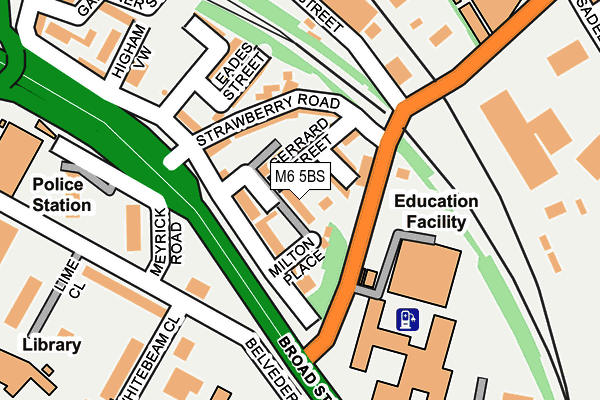 M6 5BS map - OS OpenMap – Local (Ordnance Survey) M6 5BS map - OS OpenMap – Local (Ordnance Survey)