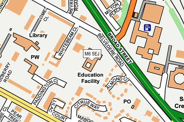 M6 5EJ map - OS OpenMap – Local (Ordnance Survey) M6 5EJ map - OS OpenMap – Local (Ordnance Survey)