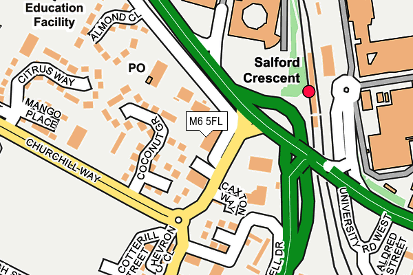 M6 5FL map - OS OpenMap – Local (Ordnance Survey) M6 5FL map - OS OpenMap – Local (Ordnance Survey)