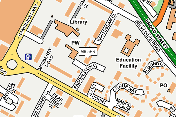 M6 5FR map - OS OpenMap – Local (Ordnance Survey) M6 5FR map - OS OpenMap – Local (Ordnance Survey)