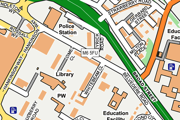 M6 5FU map - OS OpenMap – Local (Ordnance Survey) M6 5FU map - OS OpenMap – Local (Ordnance Survey)