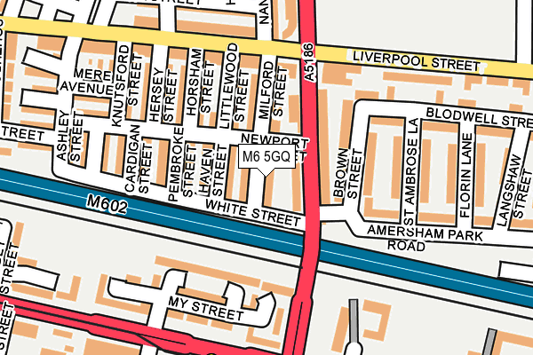 M6 5GQ map - OS OpenMap – Local (Ordnance Survey) M6 5GQ map - OS OpenMap – Local (Ordnance Survey)