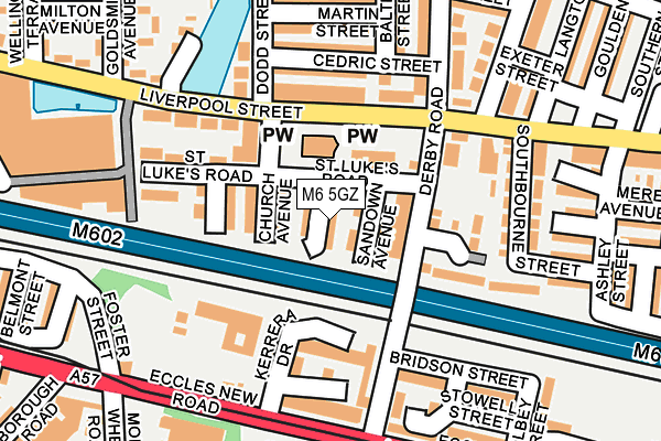 M6 5GZ map - OS OpenMap – Local (Ordnance Survey) M6 5GZ map - OS OpenMap – Local (Ordnance Survey)