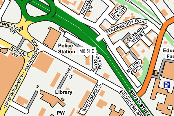 M6 5HE map - OS OpenMap – Local (Ordnance Survey) M6 5HE map - OS OpenMap – Local (Ordnance Survey)