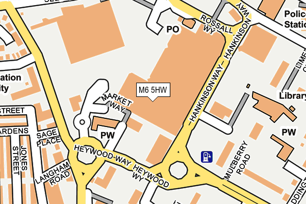 M6 5HW map - OS OpenMap – Local (Ordnance Survey) M6 5HW map - OS OpenMap – Local (Ordnance Survey)