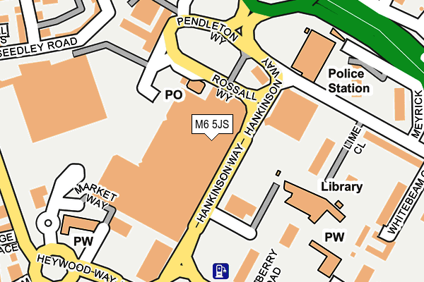 M6 5JS map - OS OpenMap – Local (Ordnance Survey) M6 5JS map - OS OpenMap – Local (Ordnance Survey)