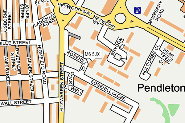 M6 5JX map - OS OpenMap – Local (Ordnance Survey) M6 5JX map - OS OpenMap – Local (Ordnance Survey)