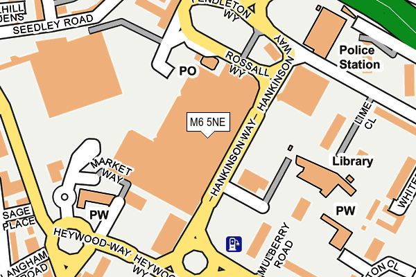M6 5NE map - OS OpenMap – Local (Ordnance Survey) M6 5NE map - OS OpenMap – Local (Ordnance Survey)