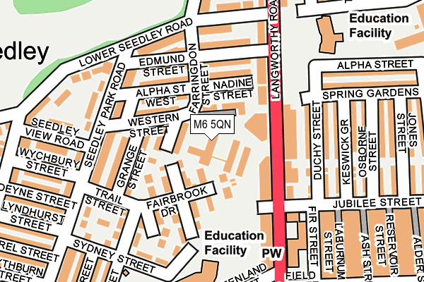 M6 5QN map - OS OpenMap – Local (Ordnance Survey) M6 5QN map - OS OpenMap – Local (Ordnance Survey)