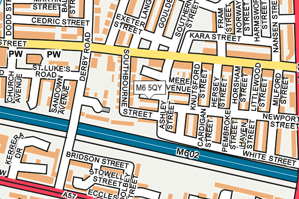 M6 5QY map - OS OpenMap – Local (Ordnance Survey) M6 5QY map - OS OpenMap – Local (Ordnance Survey)