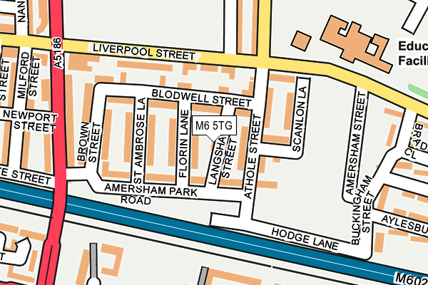 M6 5TG map - OS OpenMap – Local (Ordnance Survey) M6 5TG map - OS OpenMap – Local (Ordnance Survey)