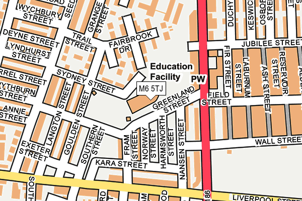 M6 5TJ map - OS OpenMap – Local (Ordnance Survey) M6 5TJ map - OS OpenMap – Local (Ordnance Survey)
