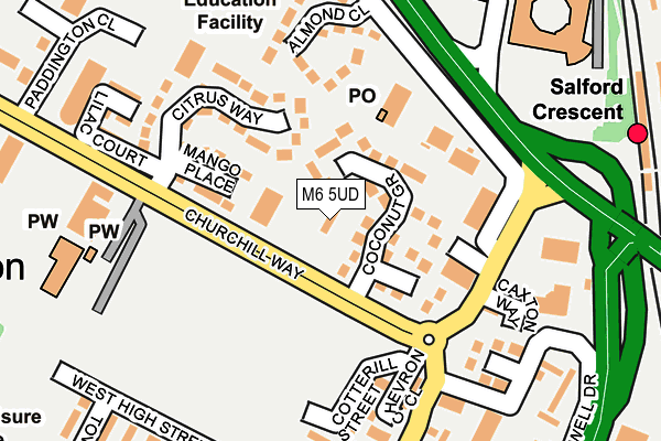 M6 5UD map - OS OpenMap – Local (Ordnance Survey) M6 5UD map - OS OpenMap – Local (Ordnance Survey)