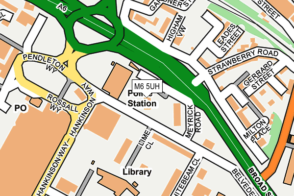 M6 5UH map - OS OpenMap – Local (Ordnance Survey) M6 5UH map - OS OpenMap – Local (Ordnance Survey)
