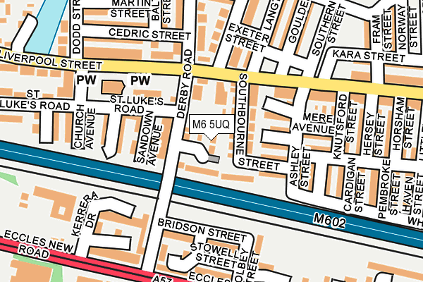 M6 5UQ map - OS OpenMap – Local (Ordnance Survey) M6 5UQ map - OS OpenMap – Local (Ordnance Survey)