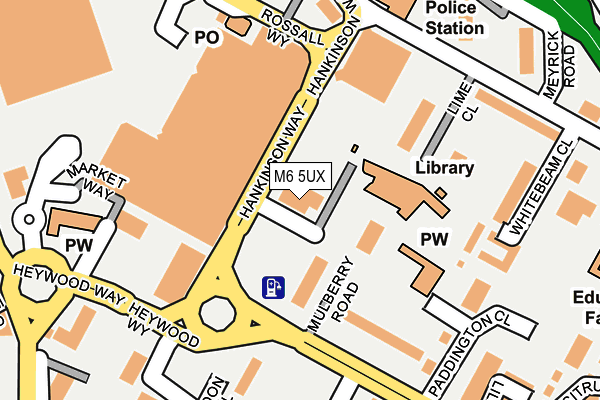 M6 5UX map - OS OpenMap – Local (Ordnance Survey) M6 5UX map - OS OpenMap – Local (Ordnance Survey)
