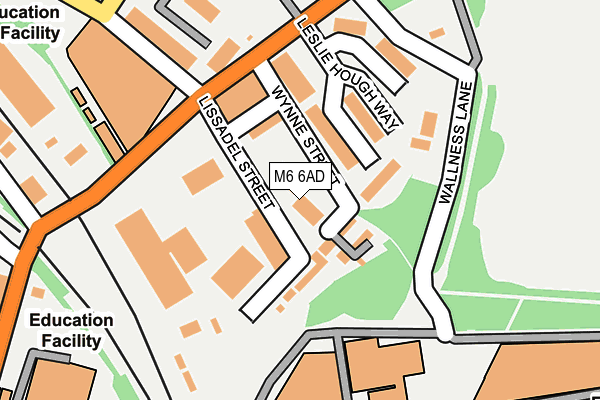 M6 6AD map - OS OpenMap – Local (Ordnance Survey) M6 6AD map - OS OpenMap – Local (Ordnance Survey)