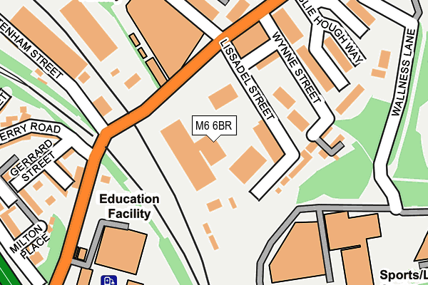 M6 6BR map - OS OpenMap – Local (Ordnance Survey) M6 6BR map - OS OpenMap – Local (Ordnance Survey)