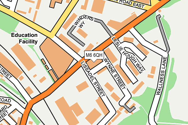 M6 6QH map - OS OpenMap – Local (Ordnance Survey) M6 6QH map - OS OpenMap – Local (Ordnance Survey)