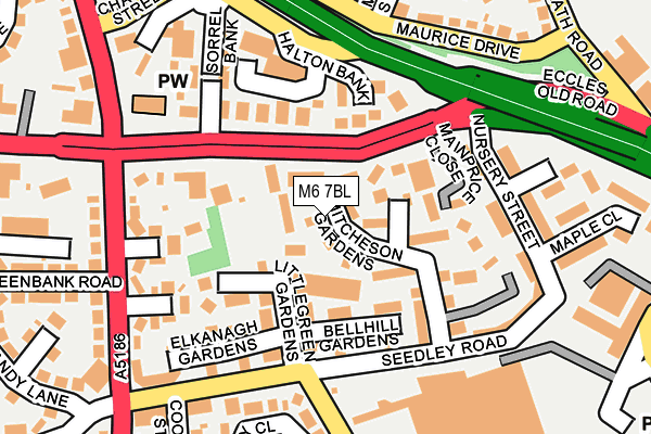 M6 7BL map - OS OpenMap – Local (Ordnance Survey) M6 7BL map - OS OpenMap – Local (Ordnance Survey)