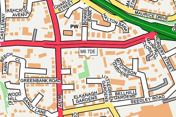 M6 7DE map - OS OpenMap – Local (Ordnance Survey) M6 7DE map - OS OpenMap – Local (Ordnance Survey)