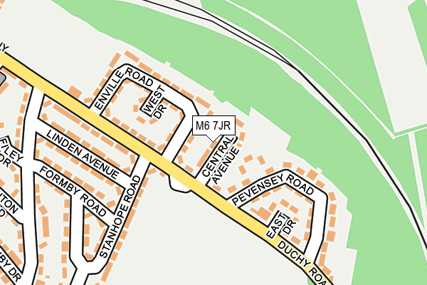 M6 7JR map - OS OpenMap – Local (Ordnance Survey) M6 7JR map - OS OpenMap – Local (Ordnance Survey)
