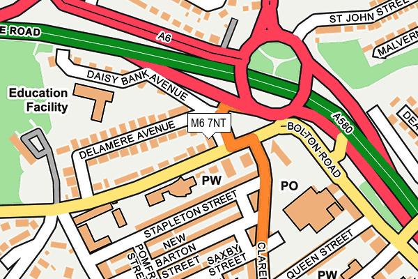 M6 7NT map - OS OpenMap – Local (Ordnance Survey) M6 7NT map - OS OpenMap – Local (Ordnance Survey)
