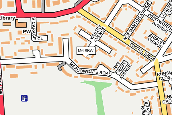 M6 8BW map - OS OpenMap – Local (Ordnance Survey) M6 8BW map - OS OpenMap – Local (Ordnance Survey)