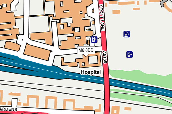 M6 8DD map - OS OpenMap – Local (Ordnance Survey) M6 8DD map - OS OpenMap – Local (Ordnance Survey)