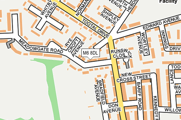 M6 8DL map - OS OpenMap – Local (Ordnance Survey)