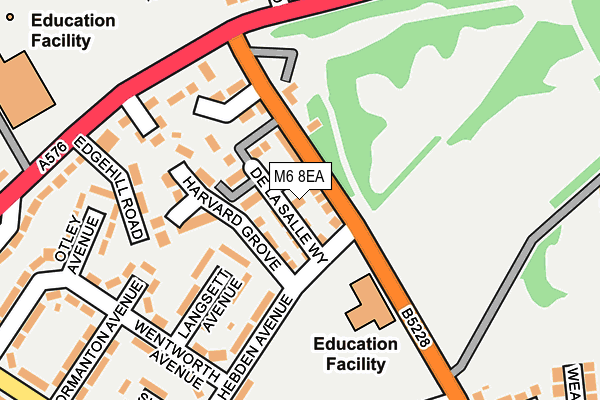 M6 8EA map - OS OpenMap – Local (Ordnance Survey) M6 8EA map - OS OpenMap – Local (Ordnance Survey)