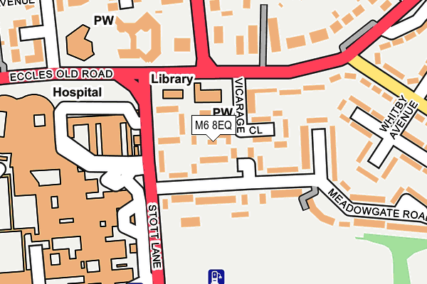 M6 8EQ map - OS OpenMap – Local (Ordnance Survey) M6 8EQ map - OS OpenMap – Local (Ordnance Survey)