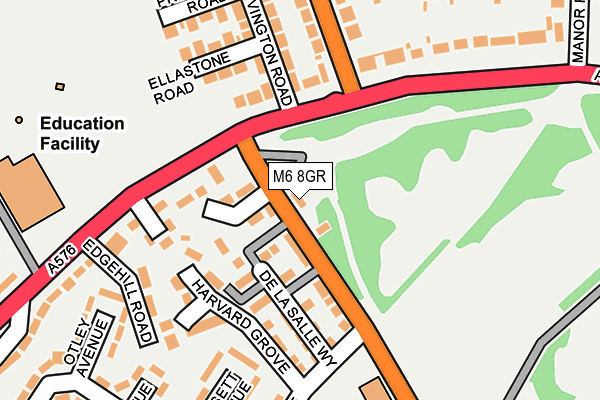 M6 8GR map - OS OpenMap – Local (Ordnance Survey) M6 8GR map - OS OpenMap – Local (Ordnance Survey)
