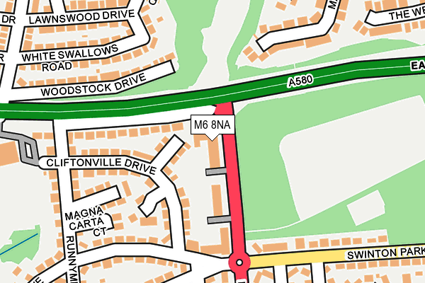 M6 8NA map - OS OpenMap – Local (Ordnance Survey) M6 8NA map - OS OpenMap – Local (Ordnance Survey)