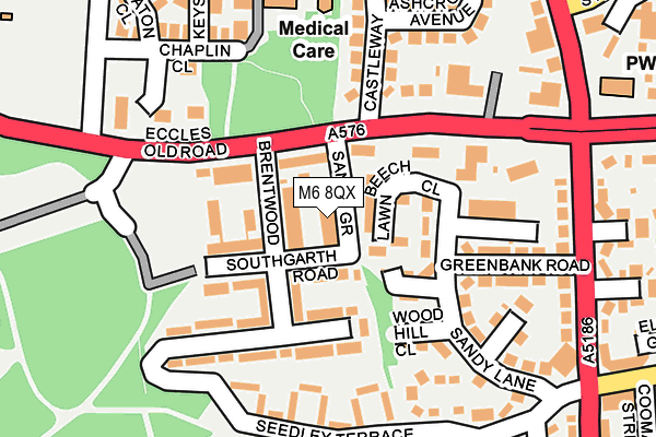 M6 8QX map - OS OpenMap – Local (Ordnance Survey) M6 8QX map - OS OpenMap – Local (Ordnance Survey)