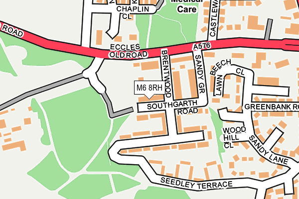 M6 8RH map - OS OpenMap – Local (Ordnance Survey) M6 8RH map - OS OpenMap – Local (Ordnance Survey)