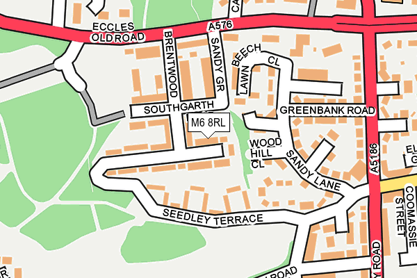 M6 8RL map - OS OpenMap – Local (Ordnance Survey)