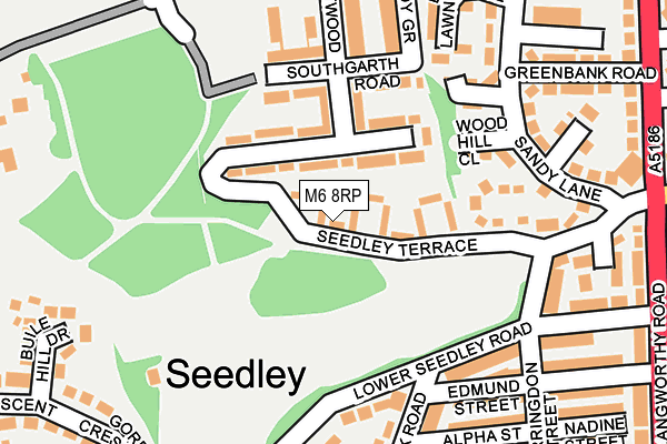 M6 8RP map - OS OpenMap – Local (Ordnance Survey) M6 8RP map - OS OpenMap – Local (Ordnance Survey)