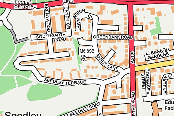 M6 8SB map - OS OpenMap – Local (Ordnance Survey) M6 8SB map - OS OpenMap – Local (Ordnance Survey)