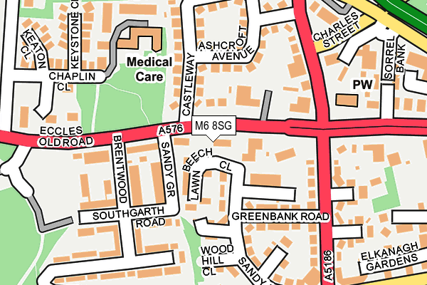 M6 8SG map - OS OpenMap – Local (Ordnance Survey) M6 8SG map - OS OpenMap – Local (Ordnance Survey)