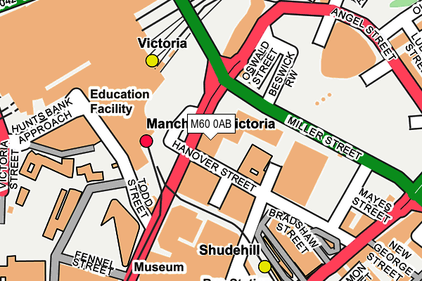 M60 0AB map - OS OpenMap – Local (Ordnance Survey) M60 0AB map - OS OpenMap – Local (Ordnance Survey)