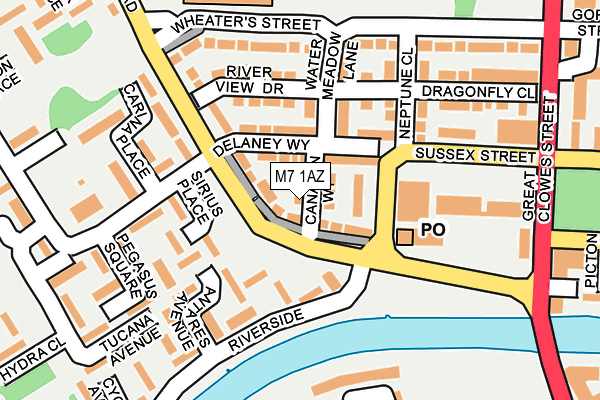 M7 1AZ map - OS OpenMap – Local (Ordnance Survey) M7 1AZ map - OS OpenMap – Local (Ordnance Survey)