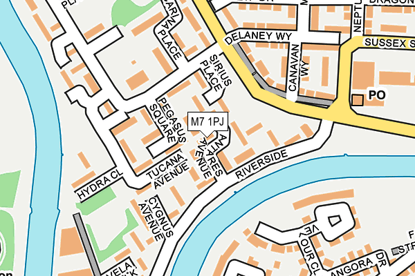 M7 1PJ map - OS OpenMap – Local (Ordnance Survey) M7 1PJ map - OS OpenMap – Local (Ordnance Survey)