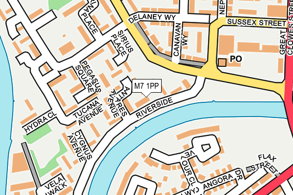 M7 1PP map - OS OpenMap – Local (Ordnance Survey) M7 1PP map - OS OpenMap – Local (Ordnance Survey)
