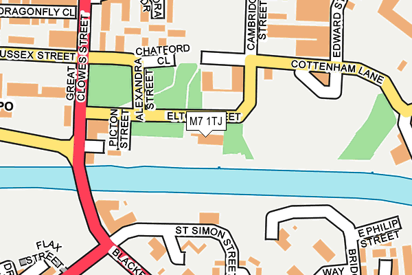 M7 1TJ map - OS OpenMap – Local (Ordnance Survey) M7 1TJ map - OS OpenMap – Local (Ordnance Survey)