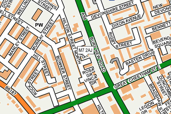 M7 2AJ map - OS OpenMap – Local (Ordnance Survey) M7 2AJ map - OS OpenMap – Local (Ordnance Survey)