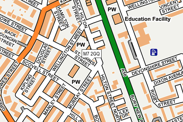 M7 2GQ map - OS OpenMap – Local (Ordnance Survey) M7 2GQ map - OS OpenMap – Local (Ordnance Survey)