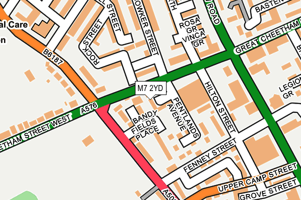 M7 2YD map - OS OpenMap – Local (Ordnance Survey) M7 2YD map - OS OpenMap – Local (Ordnance Survey)