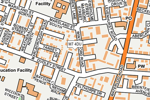 M7 4DU map - OS OpenMap – Local (Ordnance Survey) M7 4DU map - OS OpenMap – Local (Ordnance Survey)